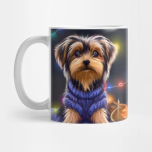 Cute Yorkshire Terrier Drawing Mug